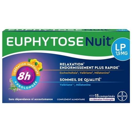 Bayer Sante Euphytose Night 1.9Mg Dietary Supplement 15 Tablets