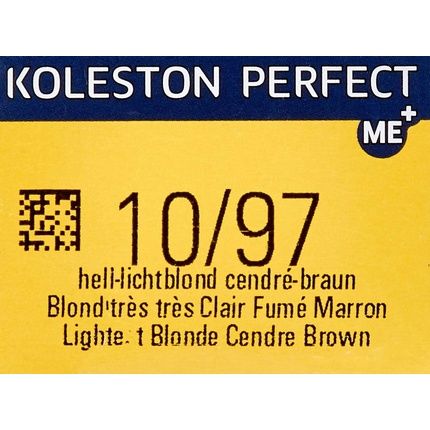 Wella Koleston Perfect Me+ Kp Rich Naturals 10/97 Light Ash Blonde Brown Hair Color - Image 3