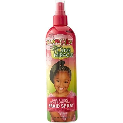 African Pride Dream Kids Olive Miracle Soothing Moisturizing Braid Spray 355Ml 12 Fl.Oz