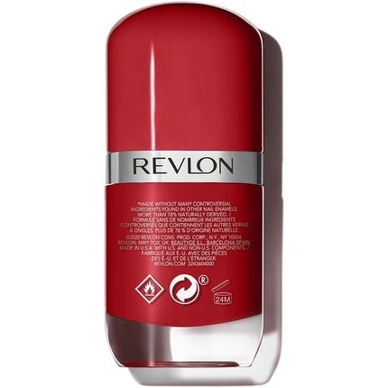 Revlon Ultra Hd Snap Nail Polish Long Lasting Vegan Formula Quick Drying One-Coat Full Coverage Colour 8Ml Cherry On Top