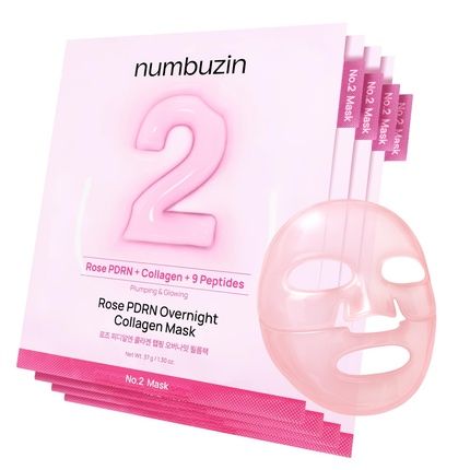 Numbuzin No2 Overnight Face Mask Rose Pdrn Collagen Mask