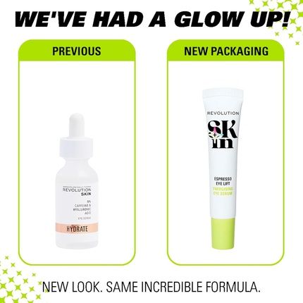 Revolution Skin Espresso Eye Lift Serum Infused With Hyaluronic Acid