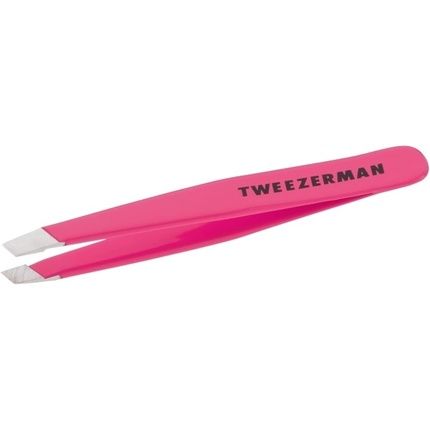 Tweezerman Mini Tweezer For Eyebrow Plucking Neon Pink