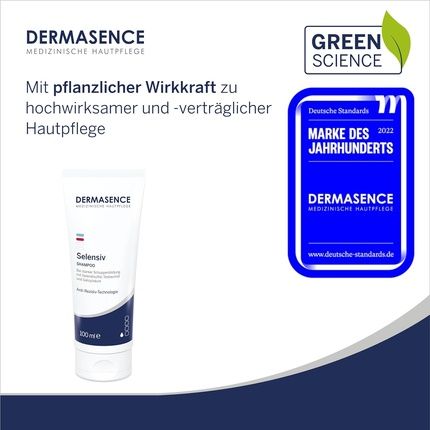 Dermasence Selensiv Shampoo 100Ml Intensive Treatment For Severe Dandruff - Prevents New Dandruff Formation - Non-Drying - Fragrance-Free