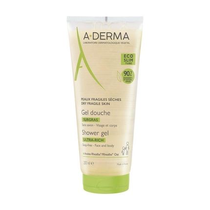 A-Derma Surgras Shower Gel 200 Ml - Gentle Cleansing For Sensitive Skin