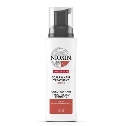Nioxin System 4 Scalp Treatment 100 Ml Leave In Treatment For Colored And Chemically Treated Hair With Advanced Thinning