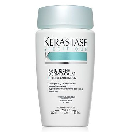 Krastase Bain Riche Dermocalm 250Ml Soothing Shampoo For Sensitive Scalp And Dry Hair