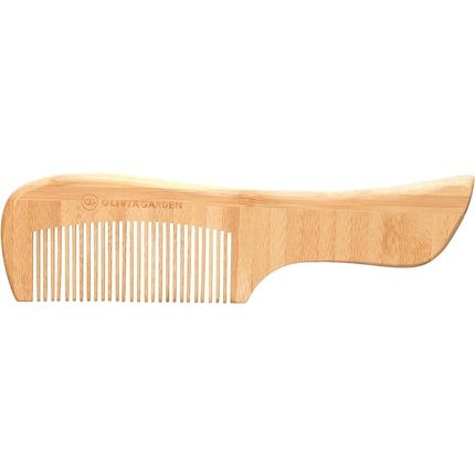 Olivia Garden Bamboo Touch Comb Eco-Conscious Bamboo Hair Comb With Handle For Thin Hair