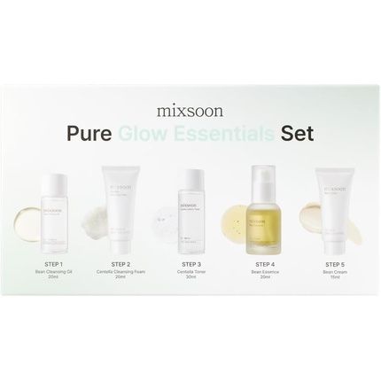 Mixsoon Pure Glow Essentials Set 5-Step Skincare Kit Gentle & Hydrating