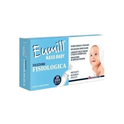 Recordati Eumill Naso Baby Physiological Solution 20 Bottles 5 Milliliters