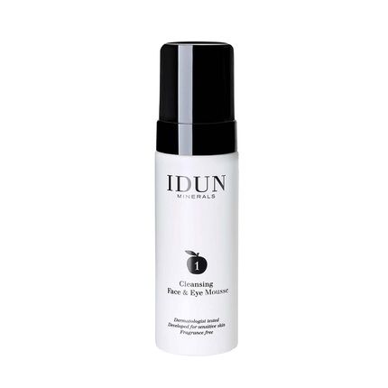 Idun Minerals Cleansing Face And Eye Mousse Delicate Foam-Based Mild Wash 5.07 Oz