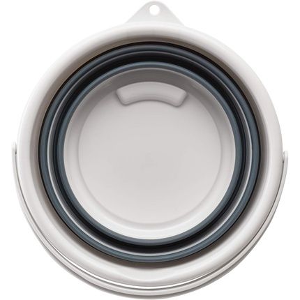 Mery Folding Bucket 12 Litres Light And Dark Grey