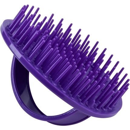 Denman Purple Scalp Massager And Detangling Hair Brush For Thick Or Thin Hair Curly Or Straight Hair - Shower Or Bath - Head And Beard Scrubber - Women And Men D6