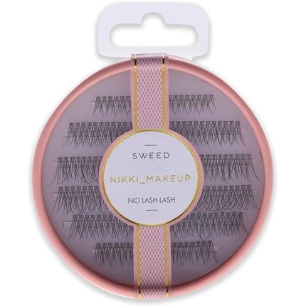 Sweed Nikki No Lash-Lash Black Cluster False Lashes - Lightweight And Long