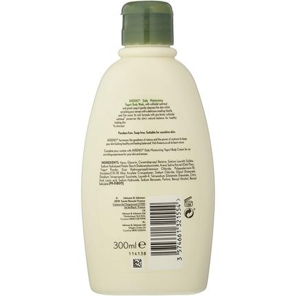 Aveeno Daily Moisturizing Yogurt Body Wash 300Ml Vanilla And Oat Scent