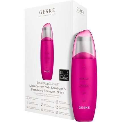Geske Smartappguided Microcurrent Skin Scrubber & Blackhead Remover 9 In 1