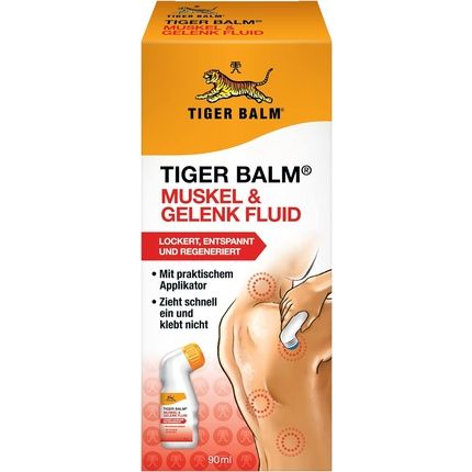 Tiger Balm Muscle & Joint Fluid - Nourishing Rub, Relaxes, Soothes, And Regenerates - Includes Applicator 90Ml