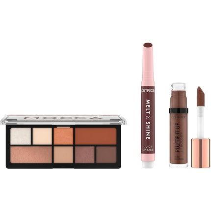 Catrice Mocca Daze Look Set 3-Piece Makeup Set With Eyeshadow Palette