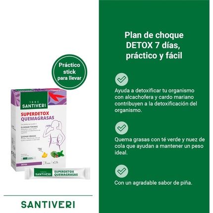 Santiveri Superdetox Fat Burner With Plant Extracts Artichoke - Image 3