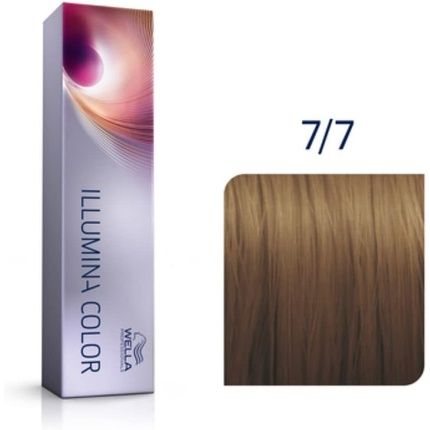 Wella Illumina Color Permanent Hair Color 7/7 Medium Brown Blonde 60Ml
