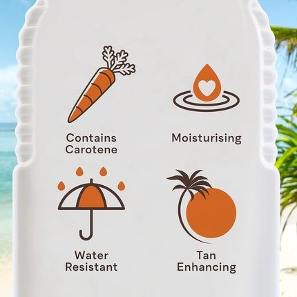 Malibu Sun Bronzing Fast Tanning Body Butter With Beta Carotene Tropical Coconut Fragrance 300Ml Gel - Image 3