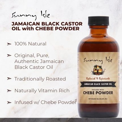 Sunny Isle Jamaican Black Castor Oil Infused With Chebe Powder 118Ml - Image 3
