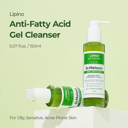 Lipino Anti-Fatty Acid Gel Cleanser For Deep Pore Cleansing Daily Mild