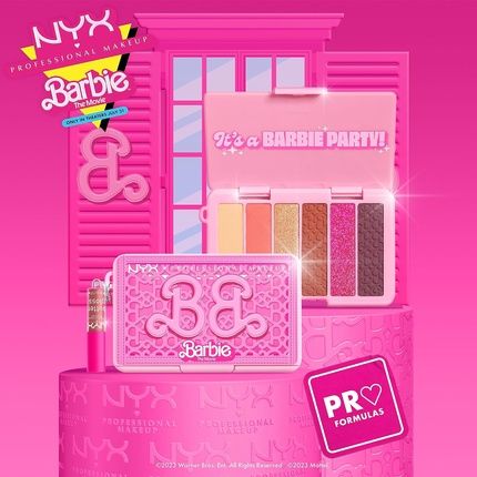 Nyx Professional Makeup Barbie Mini Eye Palette - It'S A Barbie Party