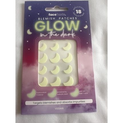 Face Facts Glow In The Dark Blemish Patches 18 Count Vegan With Tea Tree