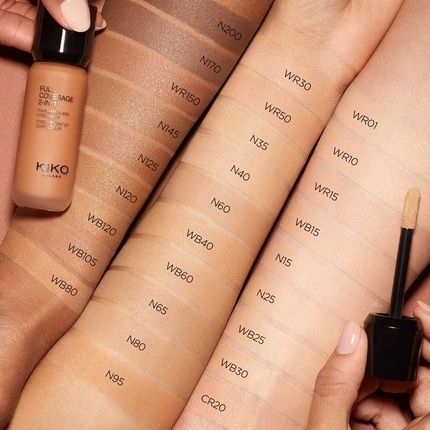 Kiko Milano Full Coverage 2-In-1 Foundation & Concealer 01 - Image 3