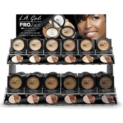 La Girl Pro Face High Definition Matte Powder 12 Warm Caramel