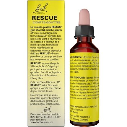 Rescue Chocolate Mint Dropper Alcohol-Free Blend Of 5 Flowers - Image 3