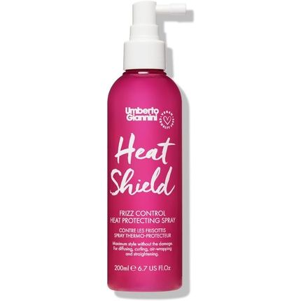 Umberto Giannini Heat Shield Protecting Heat Defence Spray For All Hair Types 200Ml Vegan And Cruelty Free