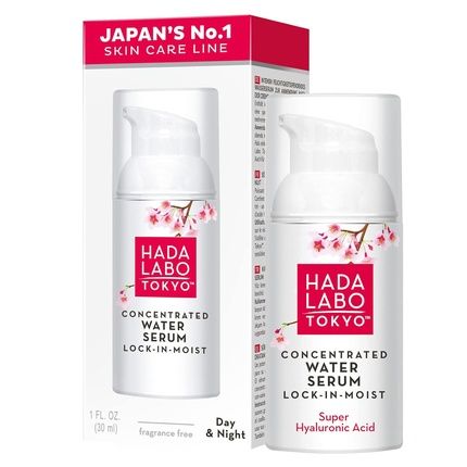 Hada Labo Tokyo White Concentrated Water Serum Lock-In-Moist 30Ml Hyaluronic Face Serum High Dose