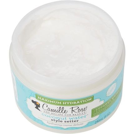 Camille Rose Coconut Water Style Setter 240Ml Tropical Cream Hair Gel For Coily, Curly, Wavy Hair - Image 3