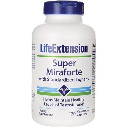 Life Extension Super Miraforte With Standardized Lignans 120 Vegetarian Capsules