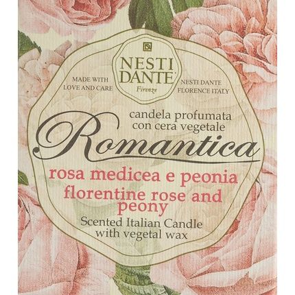 Nesti Dante Perfumed Candle Florentine Rose And Peony, 1Er Pack 1 X 0.16 Kg