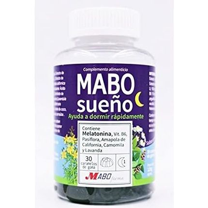 Mabo Sleep Melatonin Gummies With Vitamin B6, Passionflower, And California Poppy