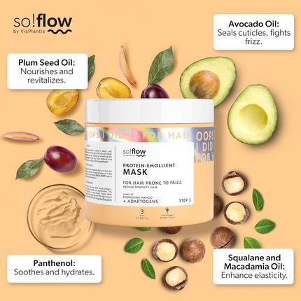 So!Flow Hair Saver For Medium Porosity Hair Enriched With Nourishing Oils And Plant Proteins - Reveals Silkier, Frizz-Free Hair - Image 3