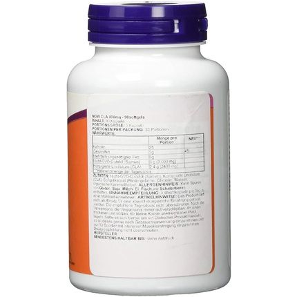 Now Foods Cla 800Mg Conjugated Linoleic Acid From Safflower Oil Non-Gmo 90 Capsules - Image 3