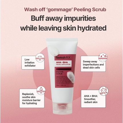 Heimish Rx Aha Bha Enzyme Scrub Facial Exfoliating Scrub Chemical Exfoliant - Image 3