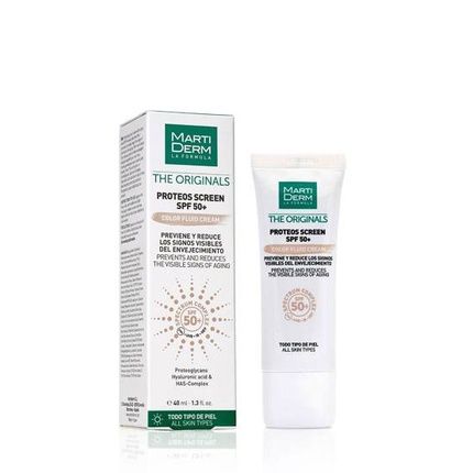 Martiderm Proteos Screen Spf 50 Color Cream 40Ml High Protection Sunscreen