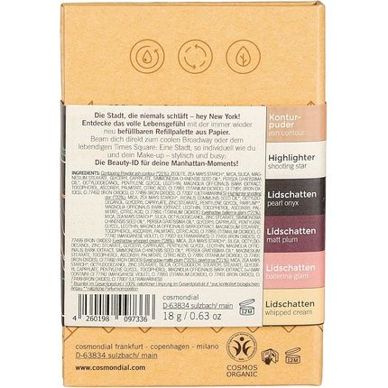 Benecos Organic Cosmetics Beauty Id Refill Palette New York Talc-Free Vegan