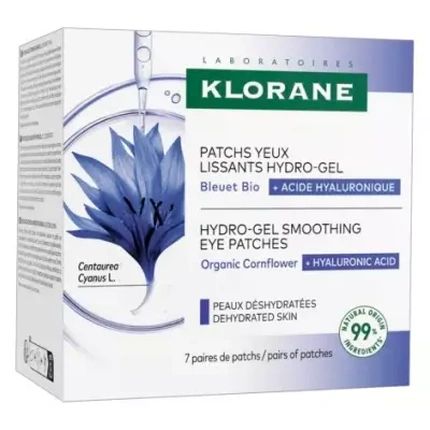 Klorane Hydrogel Smoothing Eye Patches With Organic Cornflower And Hyaluronic Acid