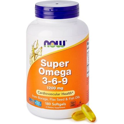 Now Foods Super Omega 3-6-9 180 Capsules