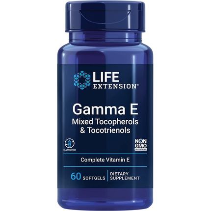 Life Extension Gamma E Mixed Tocopherol And Tocotrienols High Potency 60 Capsules - Premium Pack