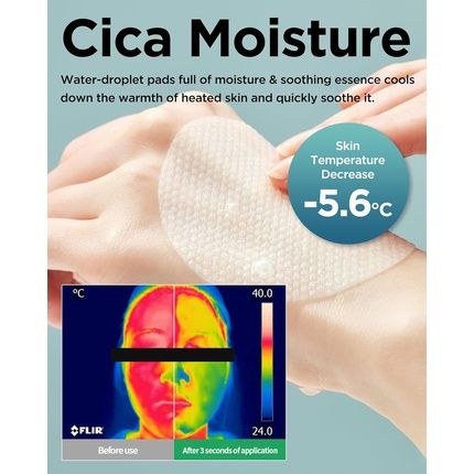 Tocobo Cica Calming Aqua Toner Pad Korean Vegan Dual-Sided Toner Pads - Image 3