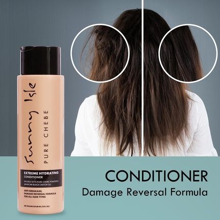 Sunny Isle Pure Chebe Extreme Hydrating Conditioner 12Oz Anti-Breakage Formula - Image 3