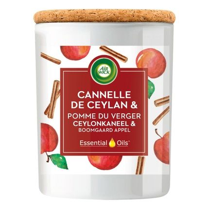 Air Wick Scented Candle Cinnamon & Apple 185 Gr