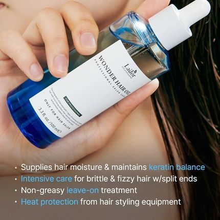 La'Dor Wonder Hair Oil Anti Frizz Leave-In Lightweight Protein Conditioner 3.3 Fl Oz - Image 3